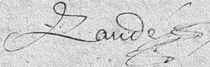 Signature François Landé